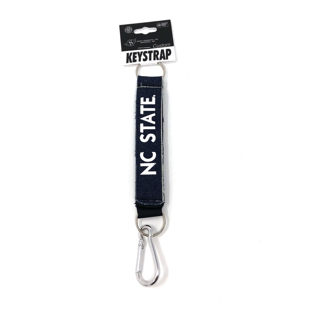 NC State North Carolina University Denim Key Strap